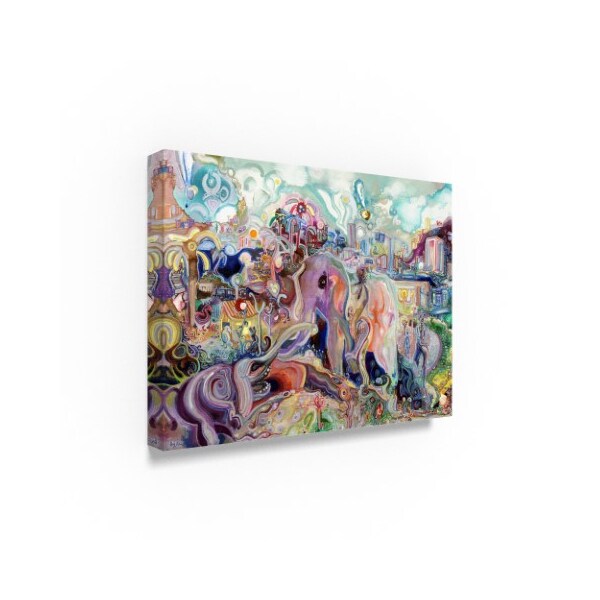 Josh Byer 'Walking With Elephants' Canvas Art,24x32